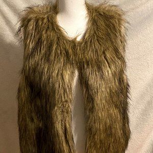 Medium Brown Fur Vest